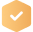 Orange checkbox with a tick
