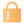 Lock icon in orange